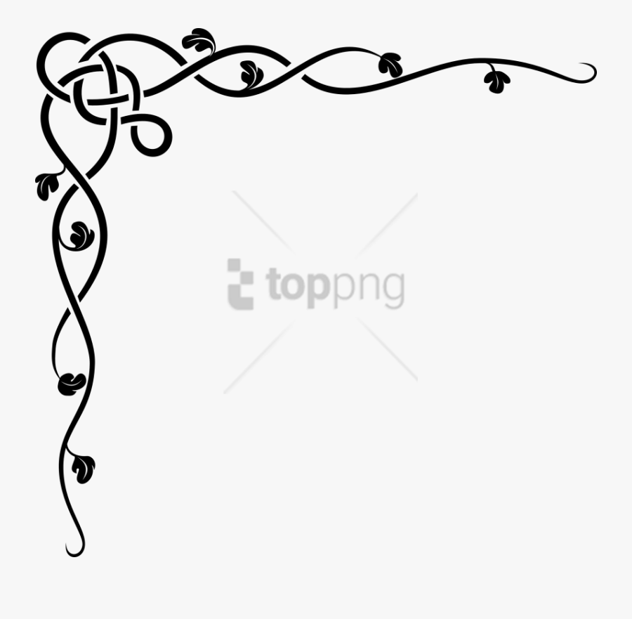 Text,line Art,line,font,black And Art,style - Border Designs For Card, Transparent Clipart