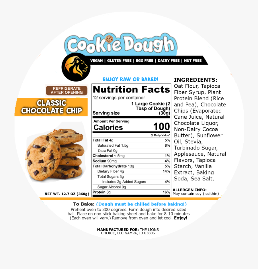 Chocolate Chip Cookie, Transparent Clipart