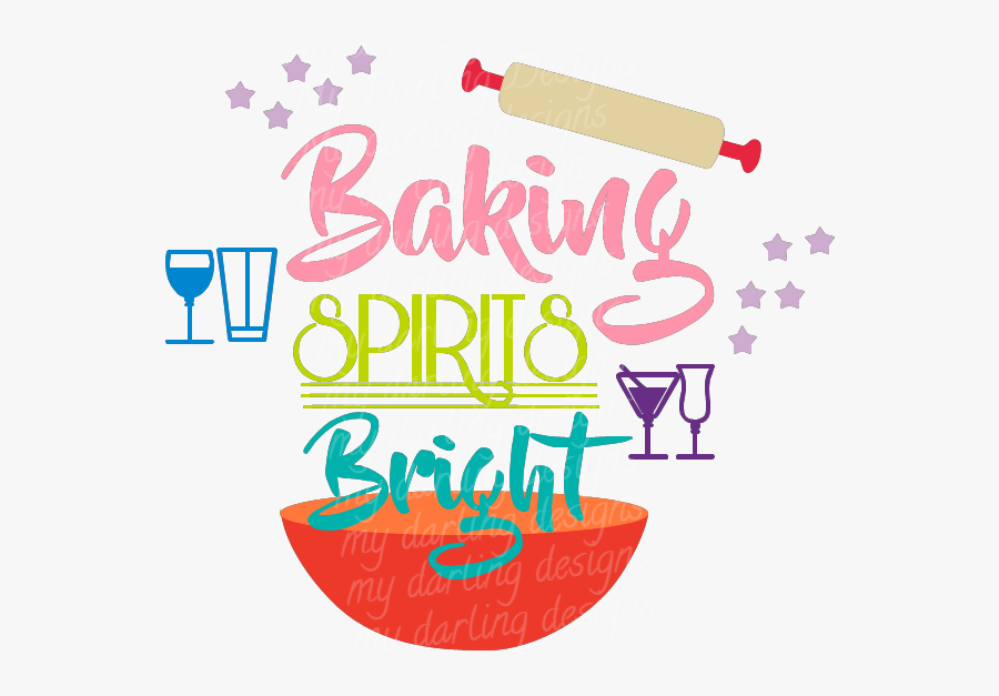 Clip Art Spirits Bright My Darling - Baking Designs Png, Transparent Clipart