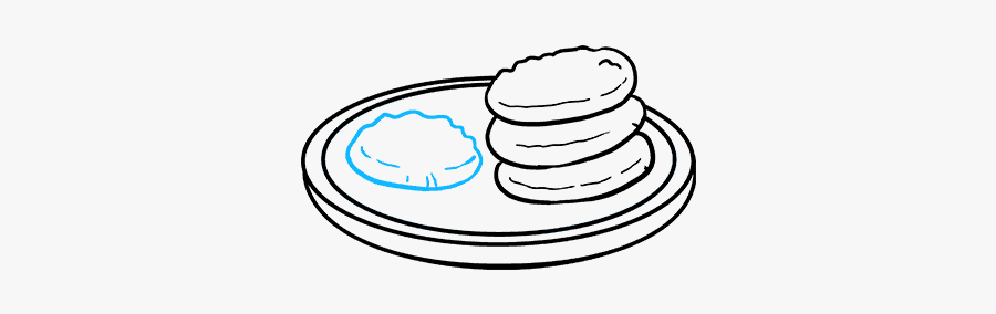 Drawn Cookie Sketch - Line Art, Transparent Clipart
