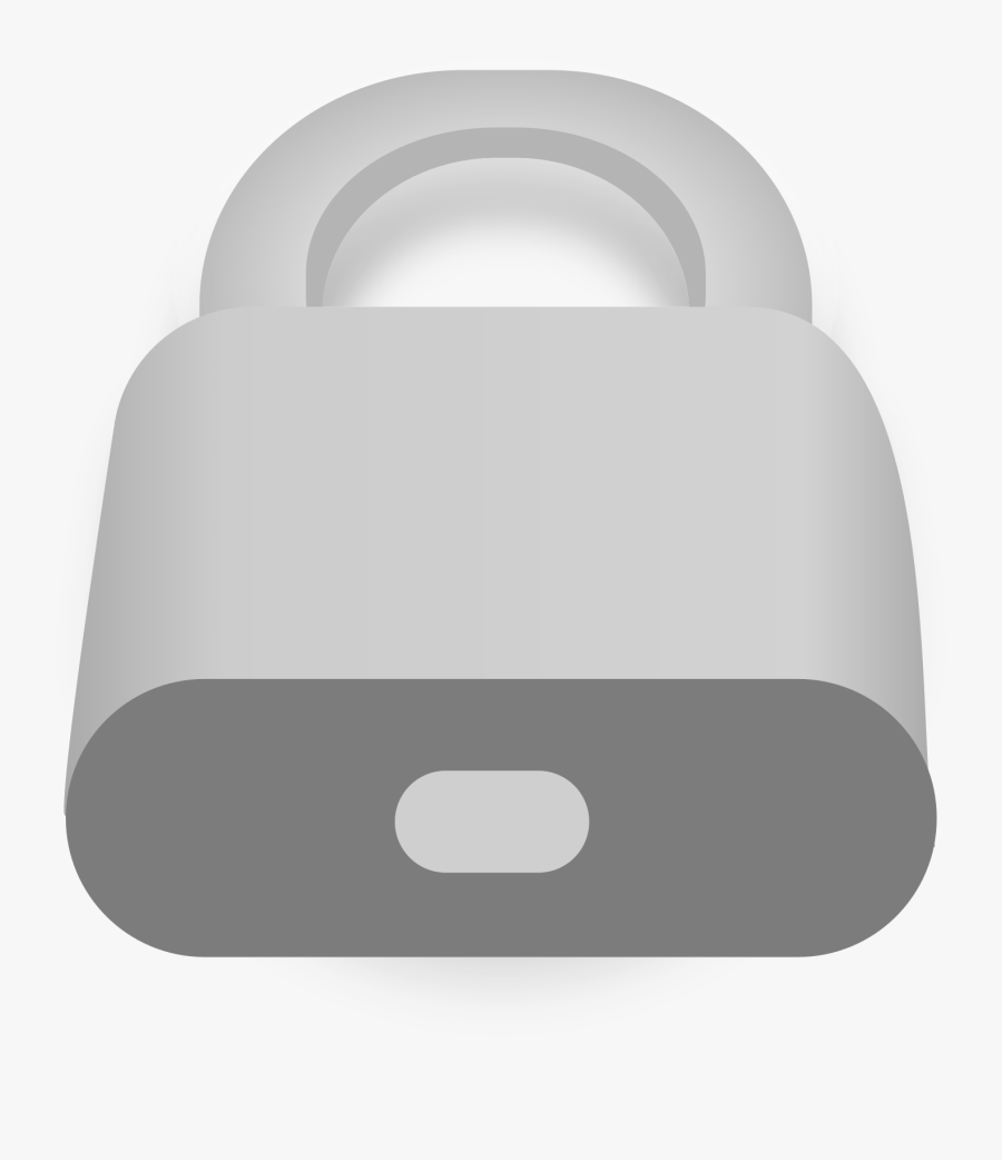 Security Lock - 3d Black And White Lock Png, Transparent Clipart