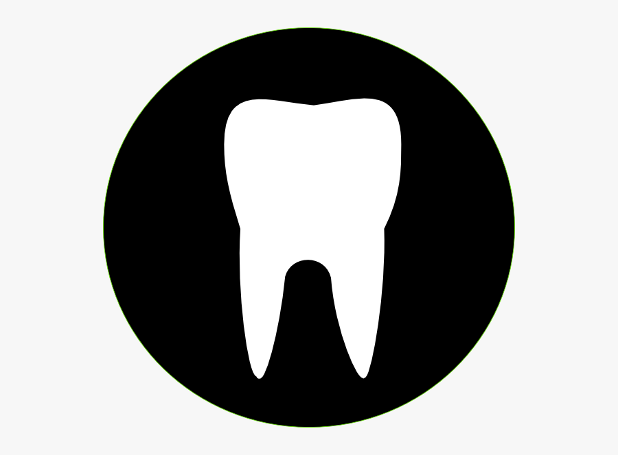 Chastity - Clipart - Tooth Outline White, Transparent Clipart