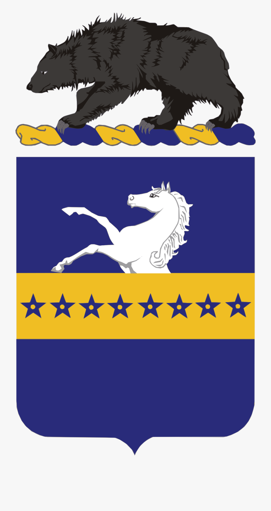 1 8 Cav Coat Of Arms, Transparent Clipart