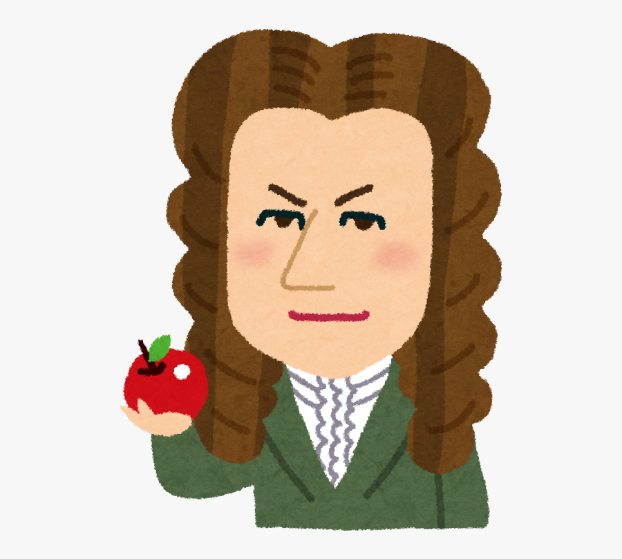 Cartoon Isaac Newton, Transparent Clipart