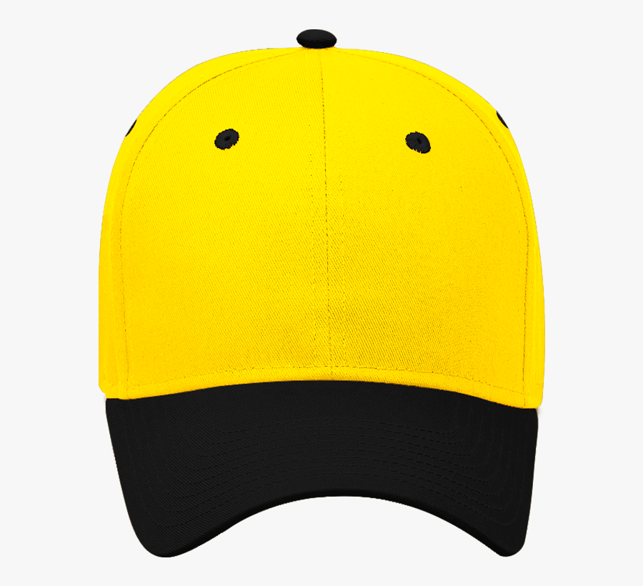 19 536 032020 Baseball Hat Black Yellow Yellow - Yellow Plain Cap Png, Transparent Clipart