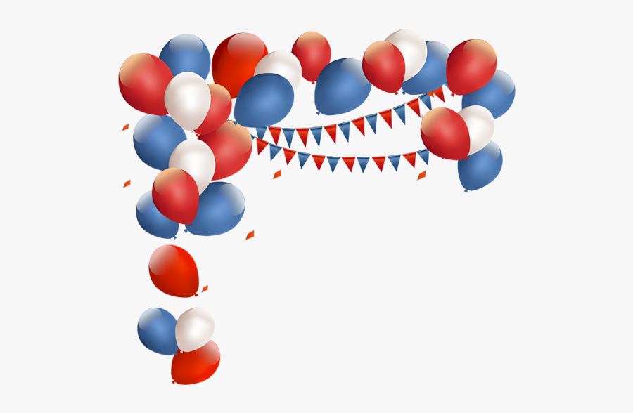Balloon Png Red - Red And Blue Balloons Png, Transparent Clipart