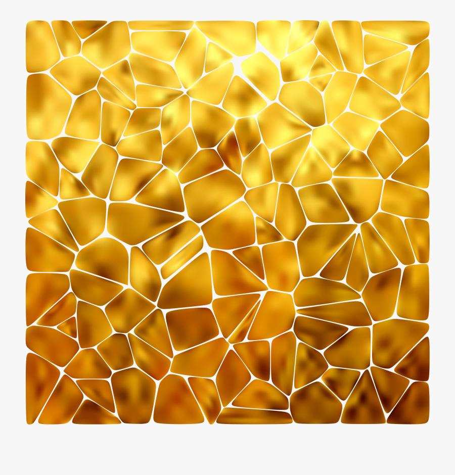 Clip Art Gold Aluminium Foil Golden - Honeycomb Gold, Transparent Clipart