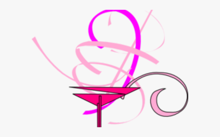 Transparent Martini Glass Clipart - Cocktail Glass, Transparent Clipart