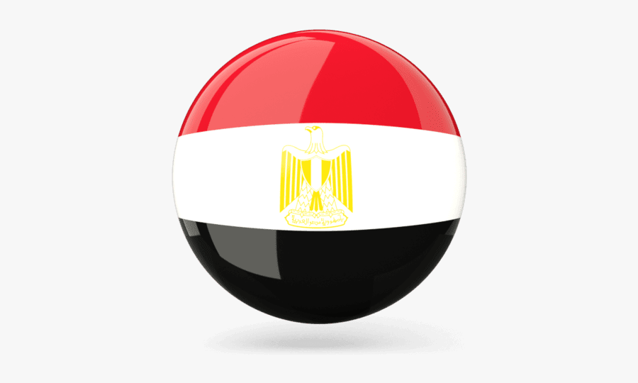 Egypt Round Flag Png, Transparent Clipart