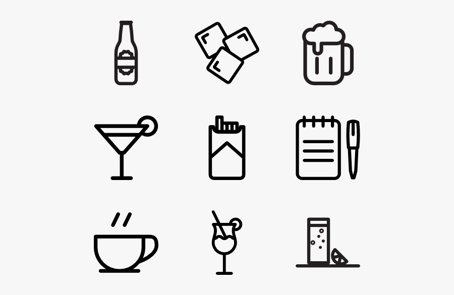 Bar Spirits - Data Line Icon, Transparent Clipart