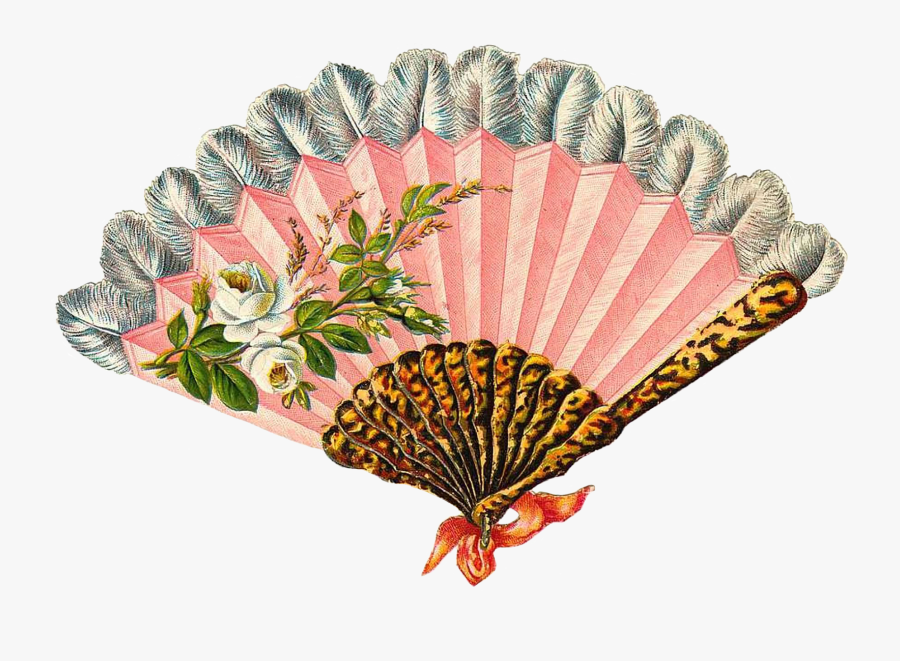 Transparent Fan Clipart - Victorian Era Hand Fan , Free Transparent