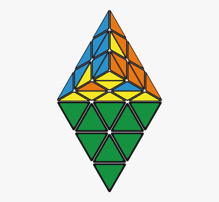Pretty Patterns Pyraminx - Pyraminx Flip Edge, Transparent Clipart