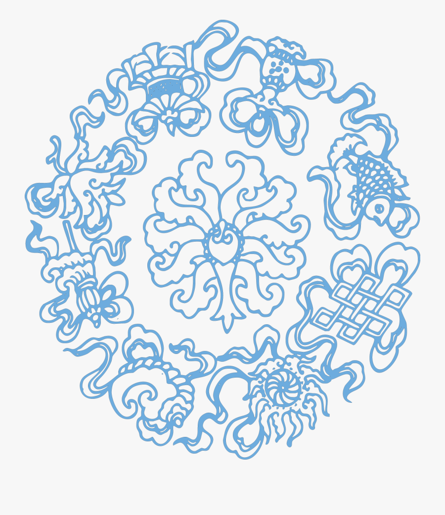 Transparent Aztec Pattern Clipart - China Pattern Line Art, Transparent Clipart