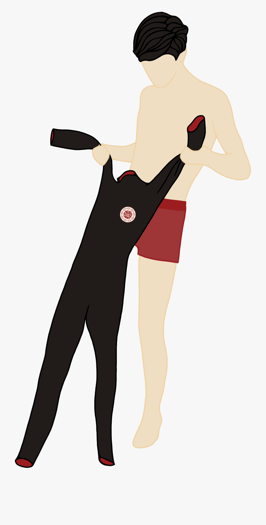 Surfing Clipart Wet Suit - Illustration, Transparent Clipart