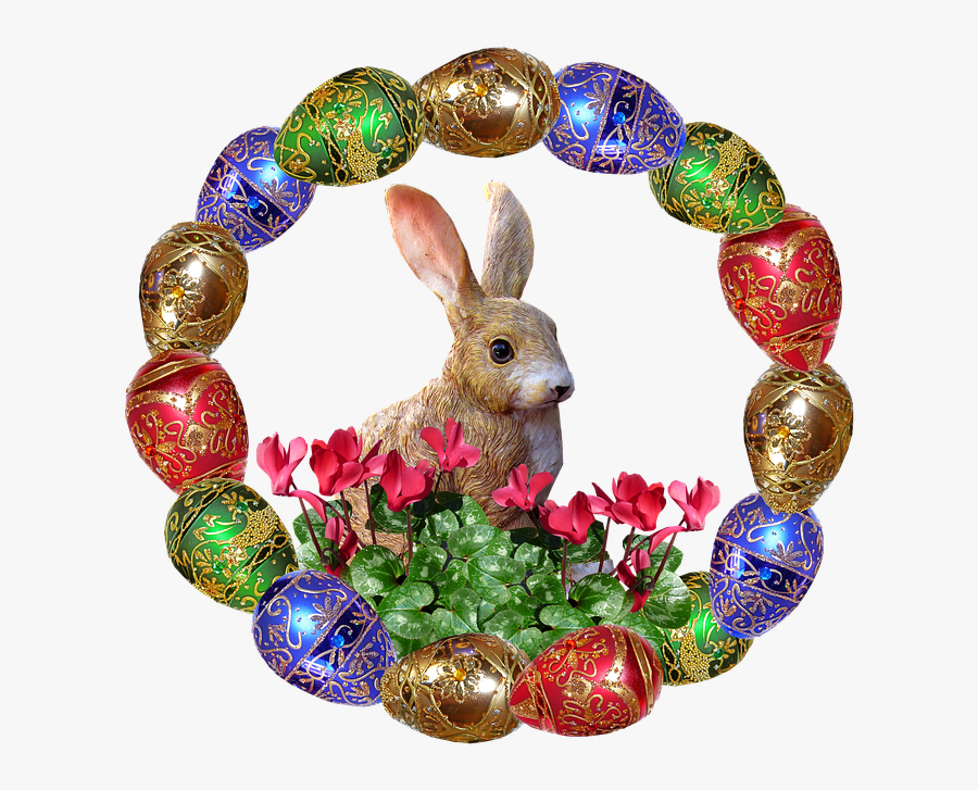 Transparent Easter Eggs In Grass Png - Easter Egg Bunny Rabbit, Transparent Clipart