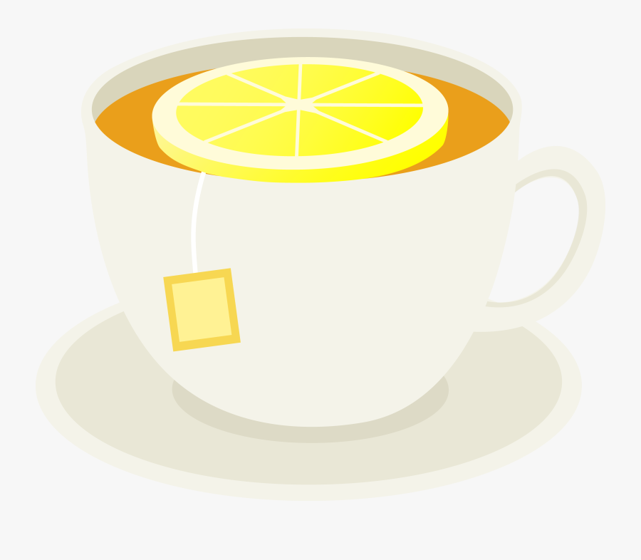 Tea Cup Clipart Lemon Tea - Lemon Tea Cartoon Png, Transparent Clipart