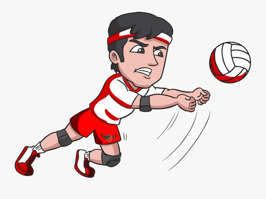 Clipart Volleyball Boys Volleyball - Men Volleyball Cartoon is a free trans...