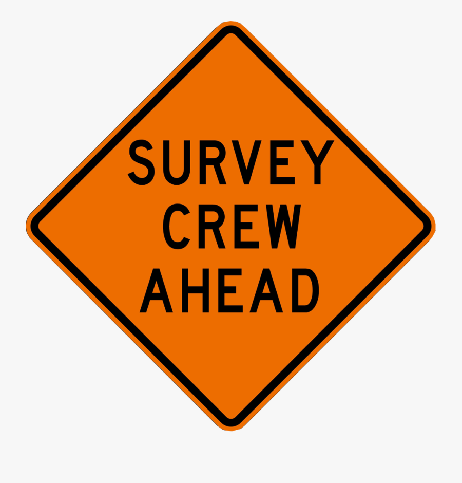 Survey Crew Ahead - Public Works, Transparent Clipart