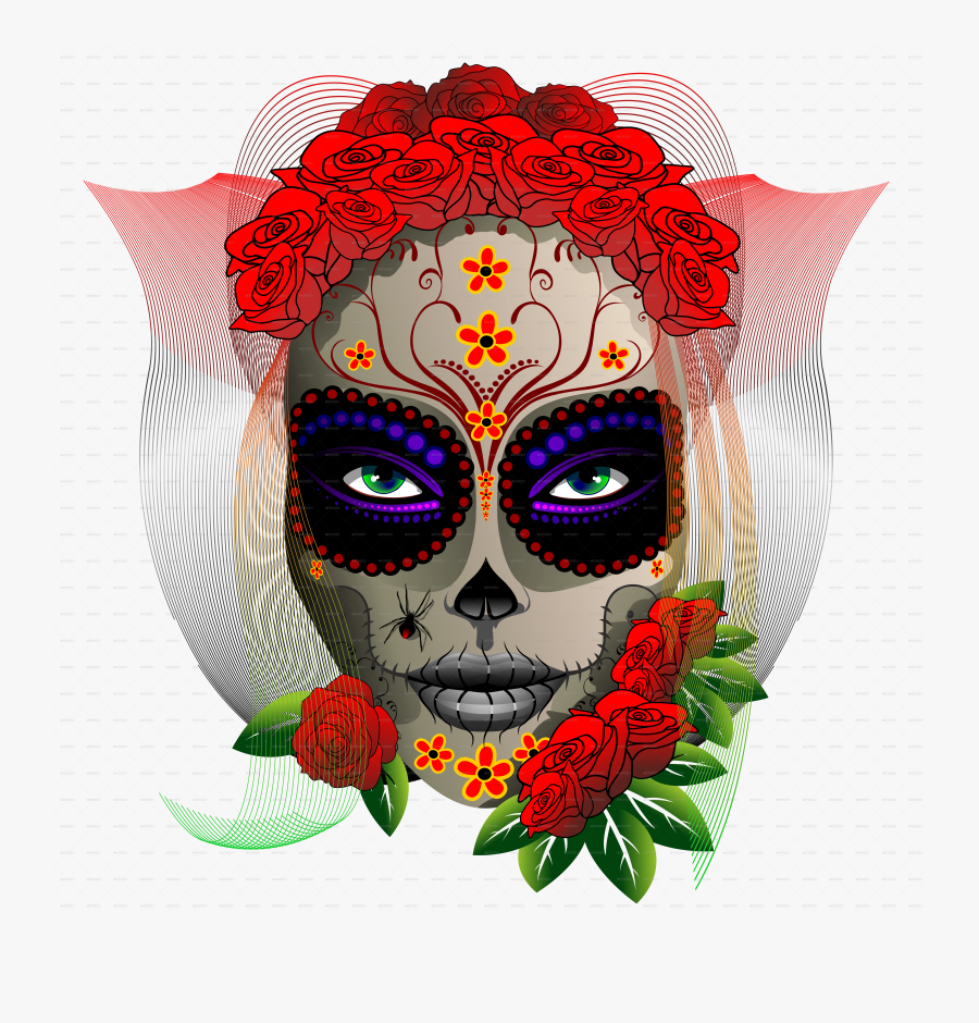 Day Of The Dead Png Transparent, Transparent Clipart