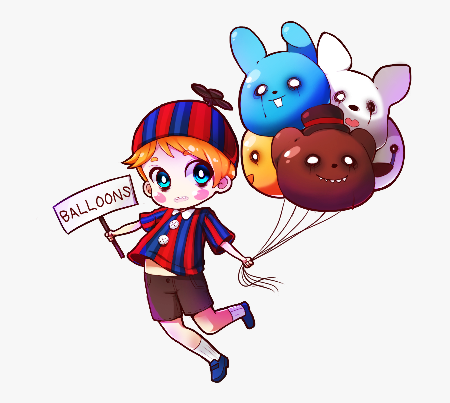 170 Images About The🐻crew🐰of🐤fnaf🐺 On We Heart - Fnaf Balloon Boy Fanart, Transparent Clipart