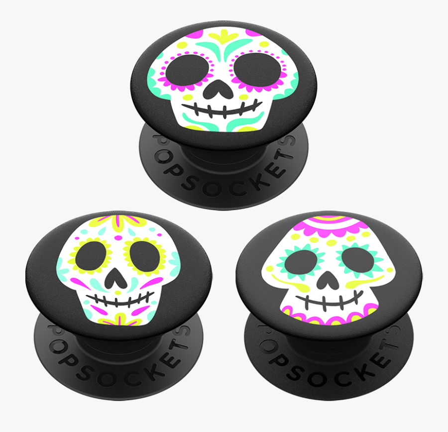 Popminis Sugar Skulls, Popsockets - Skull, Transparent Clipart