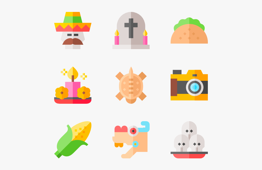 Dia De Muertos - Sugar Skull Icon Png, Transparent Clipart