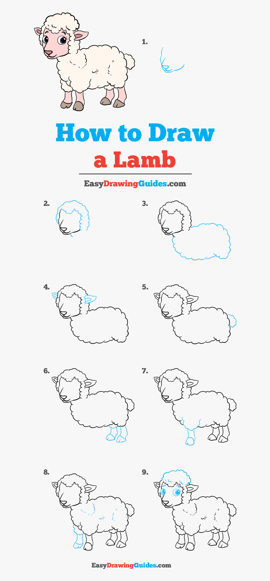 How To Draw Lamb - Step By Step Football Player Drawing, Transparent Clipart