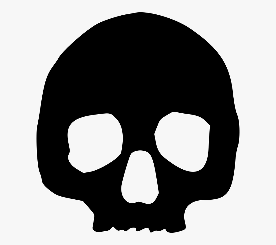 Skull, Death, Skeleton, The Head Of The - Simple Skull Clip Art, Transparent Clipart