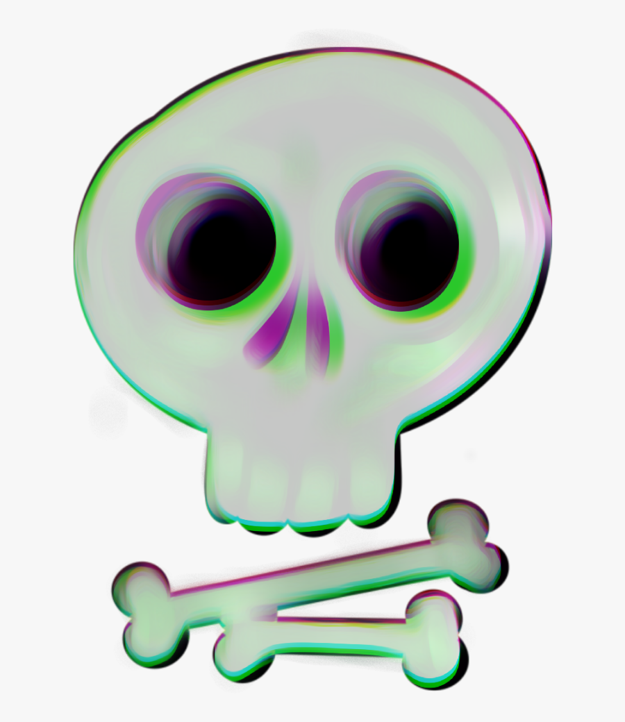 #skull #crossbones #halloween #diadelosmuertos #skeleton, Transparent Clipart
