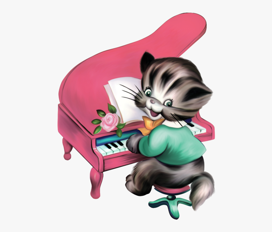 Animal Playing Piano Clip Art, Transparent Clipart