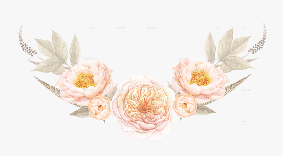 Haji Murat Homestay Flower Floral Design Wedding Invitation - Garden Roses, Transparent Clipart
