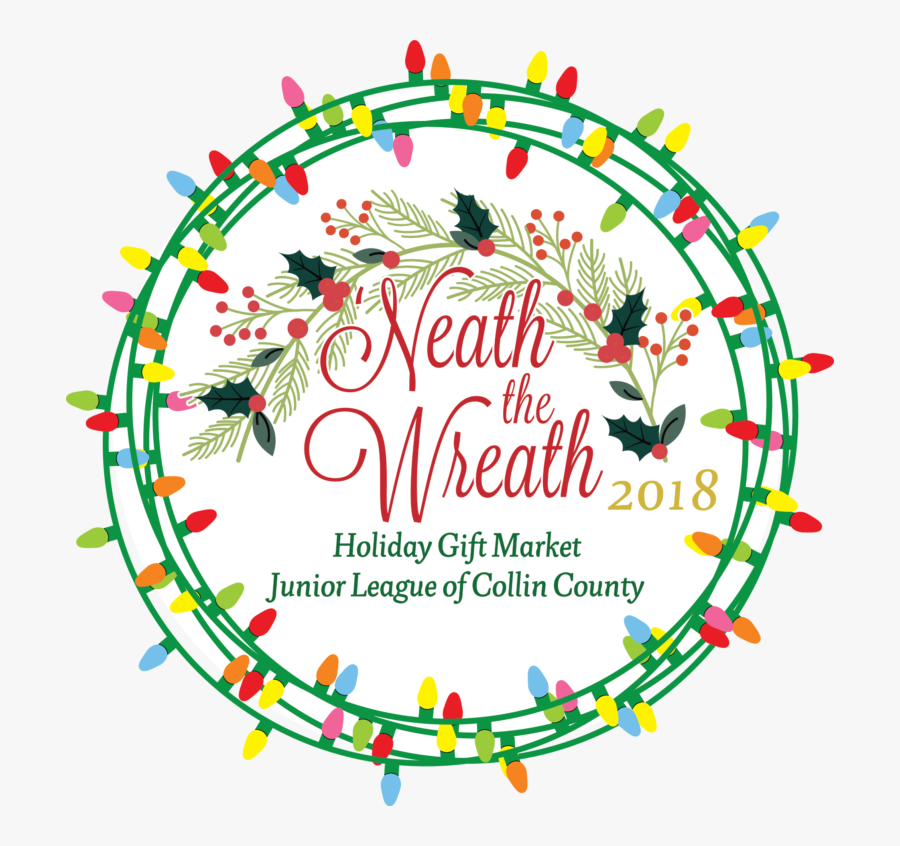 Transparent Holiday Wreath Png - Neath The Wreath 2019, Transparent Clipart
