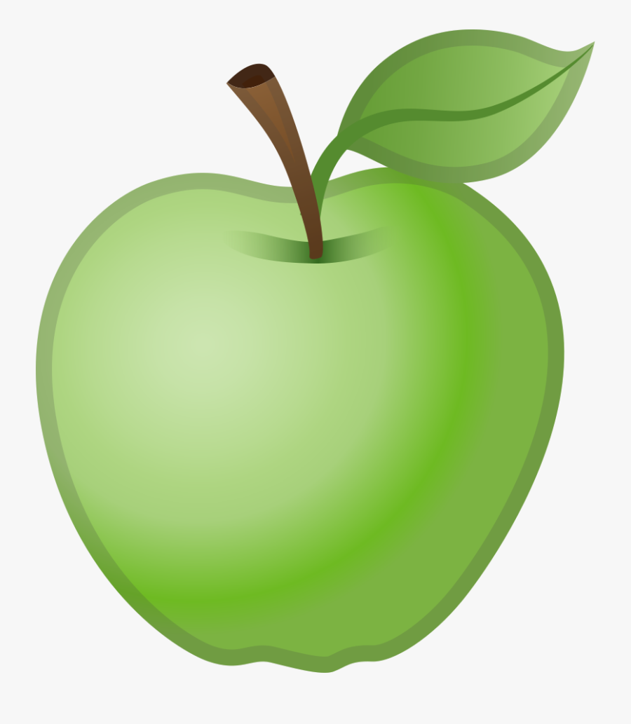 Granny-smith - Iphone Green Apple Emoji, Transparent Clipart