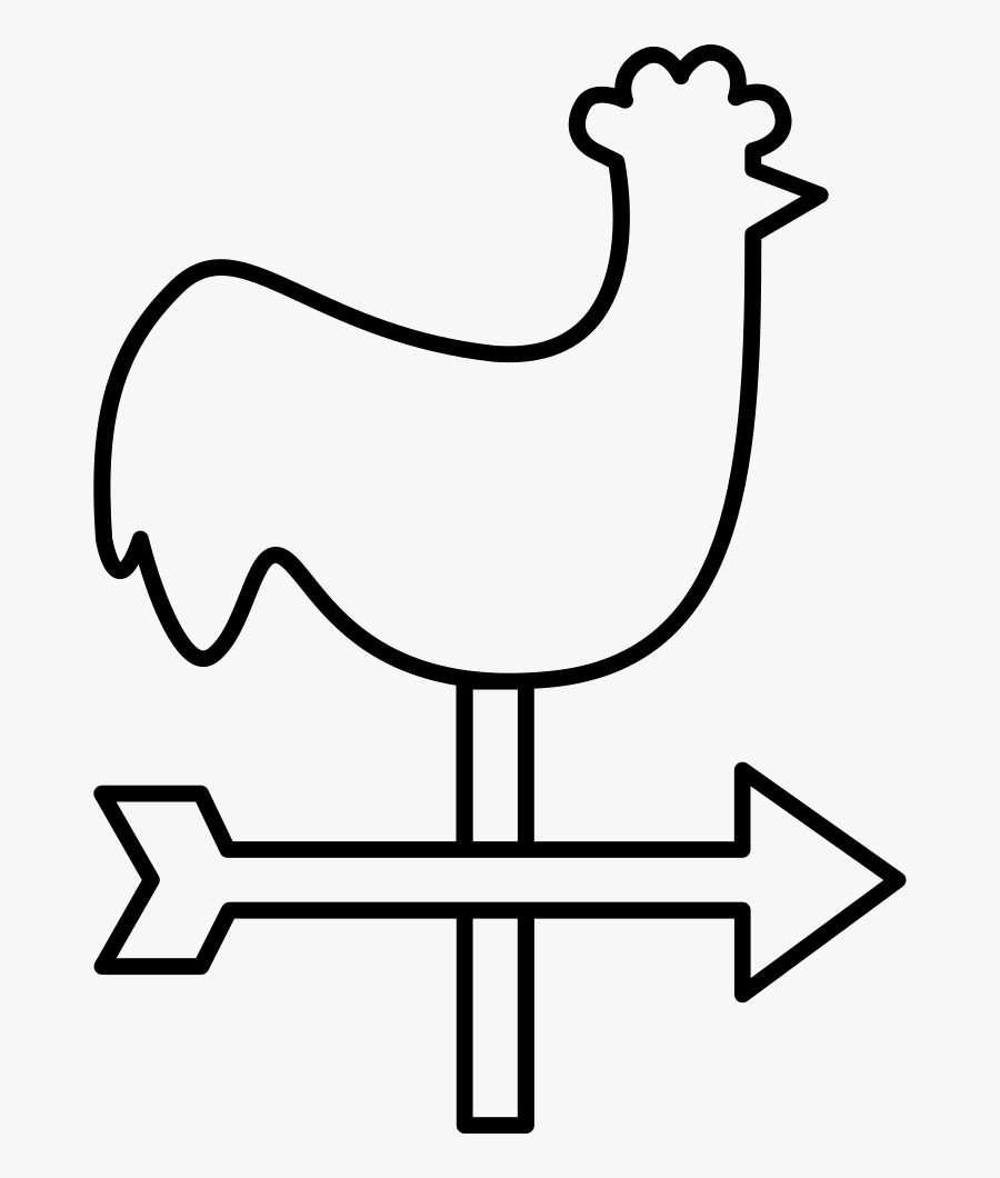 Rooster Weather Vane Comments - Dibujos De La Veleta, Transparent Clipart