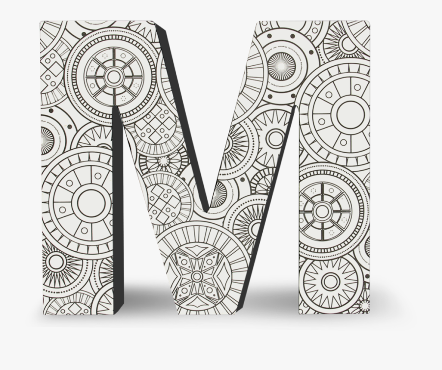 Clip Art Color Joy M Dci - Color Joy Block Letters, Transparent Clipart