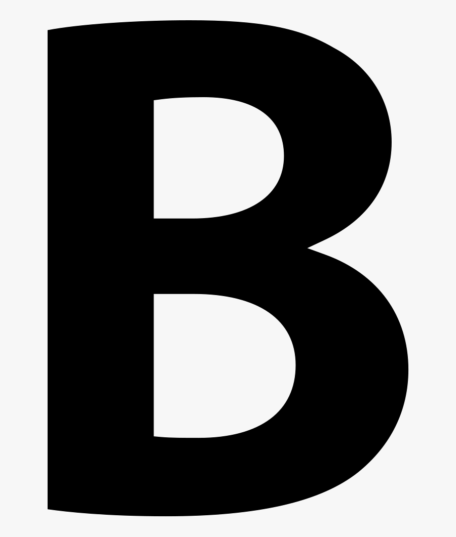 B Clipart English Letter - Letter B In Bold, Transparent Clipart