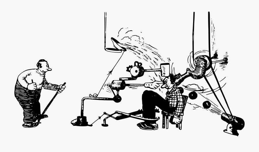 Clipart - Rube Goldberg Machine Transparent, Transparent Clipart