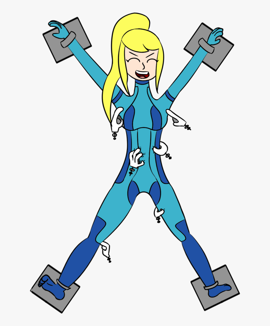 Samus"s Tickle Torture By Theanonyman - Zero Suit Samus Torture, Transparent Clipart