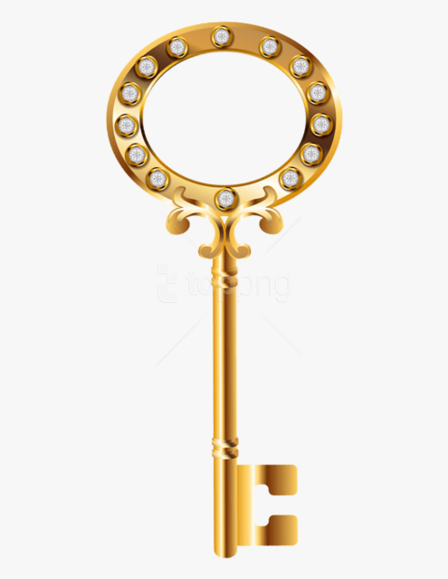 Free Png Download Golden Key Clipart Png Photo Png - Transparent Clip Art Gold Key Png, Transparent Clipart