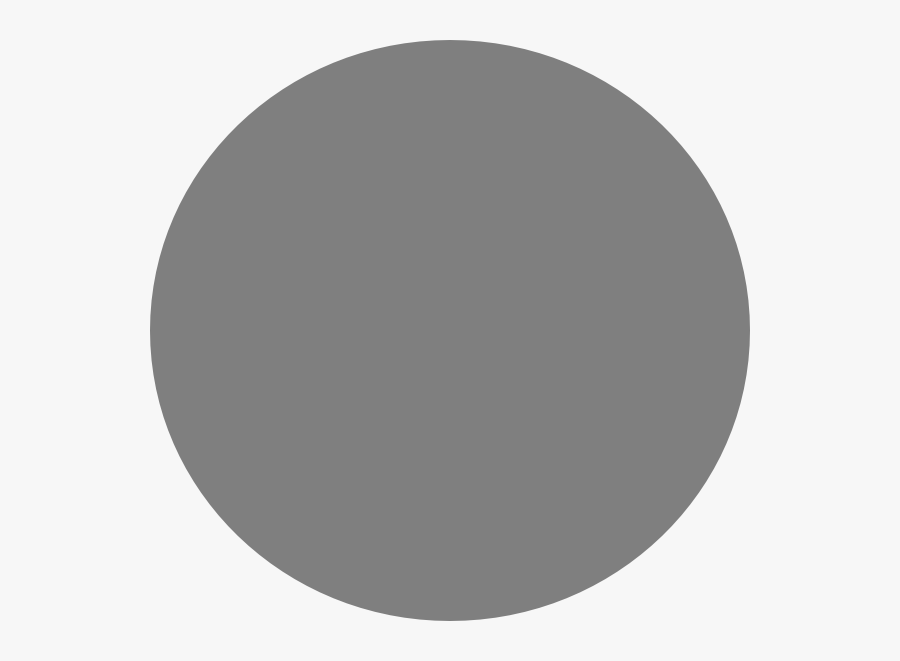 Circle Clipart Grey - Plain Grey Circle, Transparent Clipart