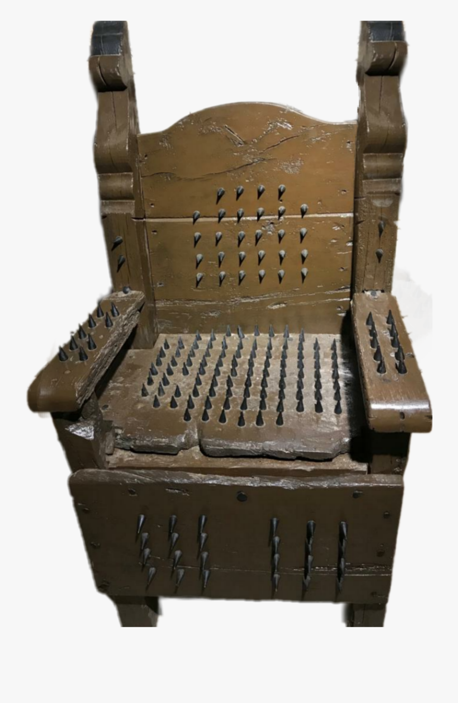 #torturedevice #chair #spikes #midevil #torture - Storage Basket, Transparent Clipart