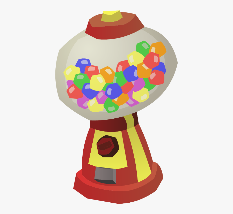 Transparent Gumball Machine Clipart - Illustration, Transparent Clipart