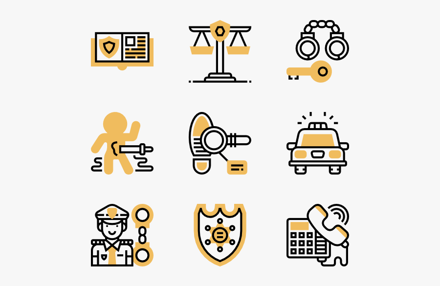 Prison Vector Criminal - Biochemistry Icon, Transparent Clipart