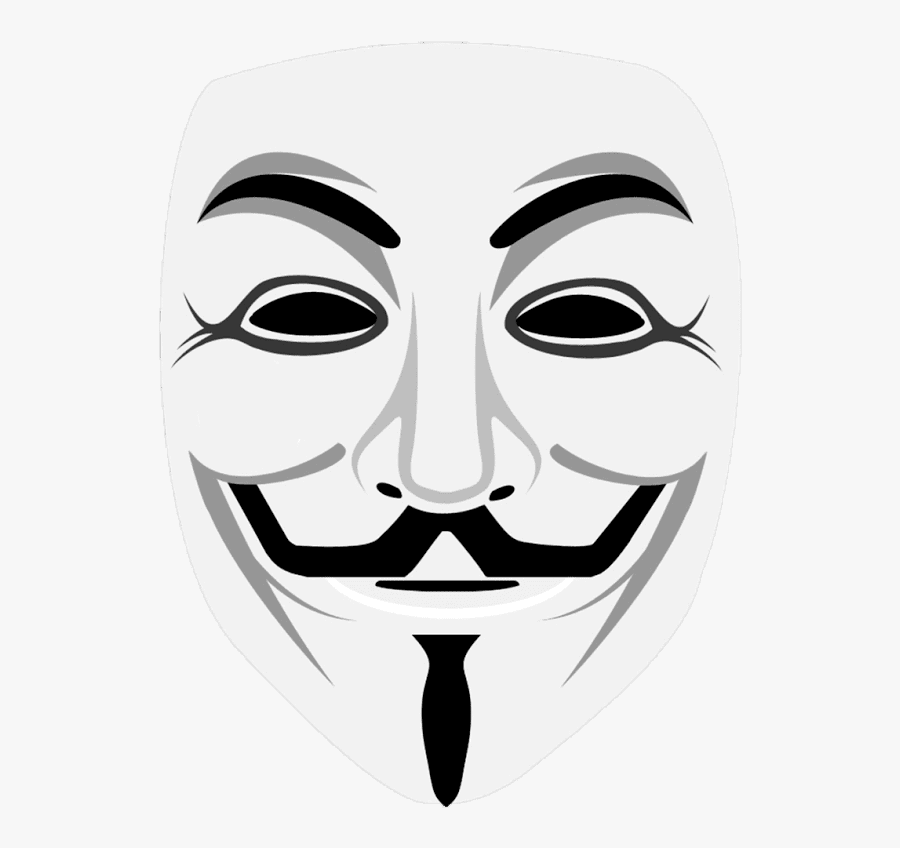 V For Vendetta Mask Png, Transparent Clipart