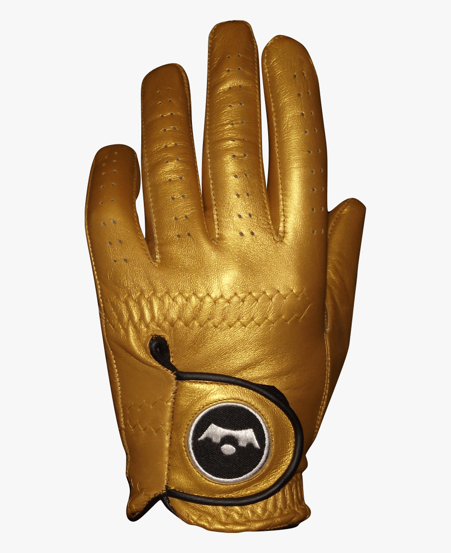 Transparent Glove Clipart - Golden Golf Glove, Transparent Clipart