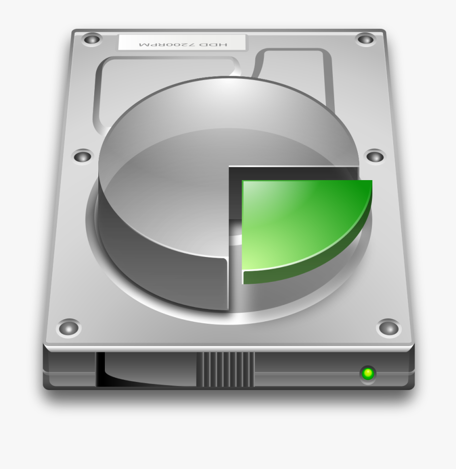 File - Partitionmanager Icon - Svg - Hard Disk Drive - Hard Disk Icon, Transparent Clipart