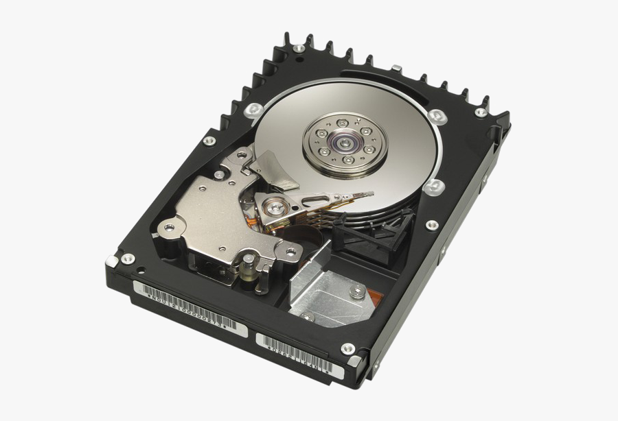 Hard Disk Drive Transparent Png - Hard Disk Internal Structure, Transparent Clipart