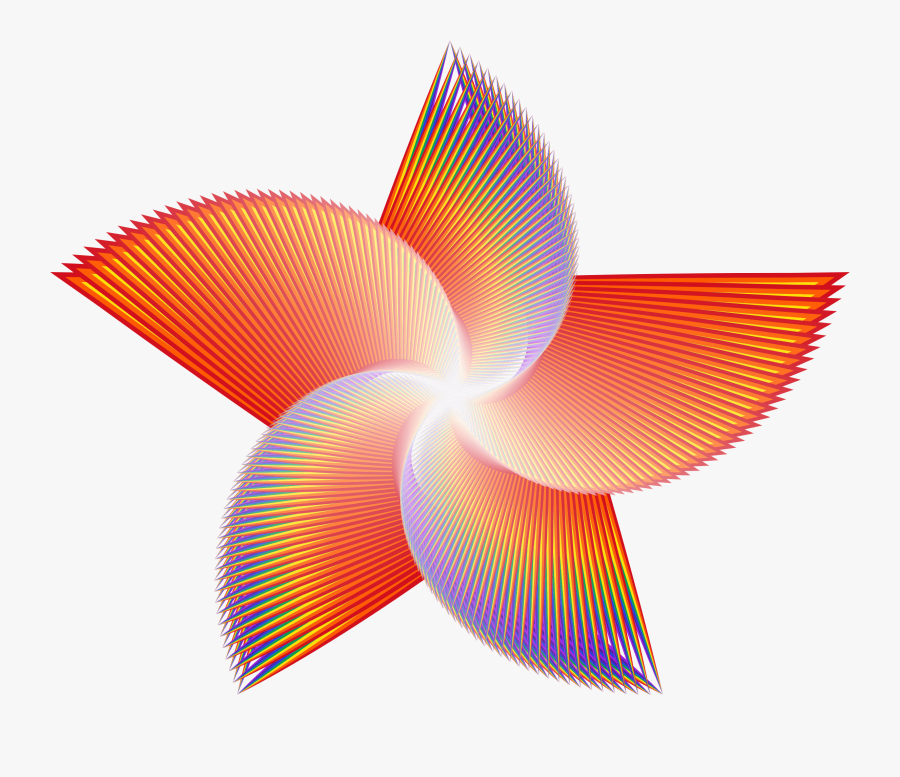Rainbow Stars Clipart - Flower, Transparent Clipart