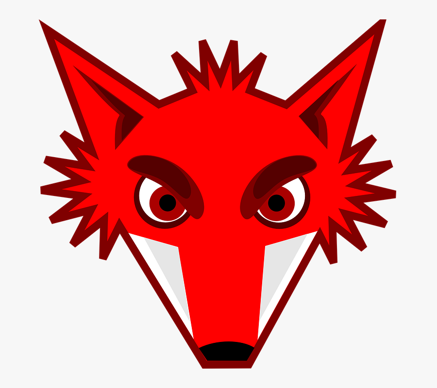 Transparent Eyes Png - Cartoon Fox Head, Transparent Clipart