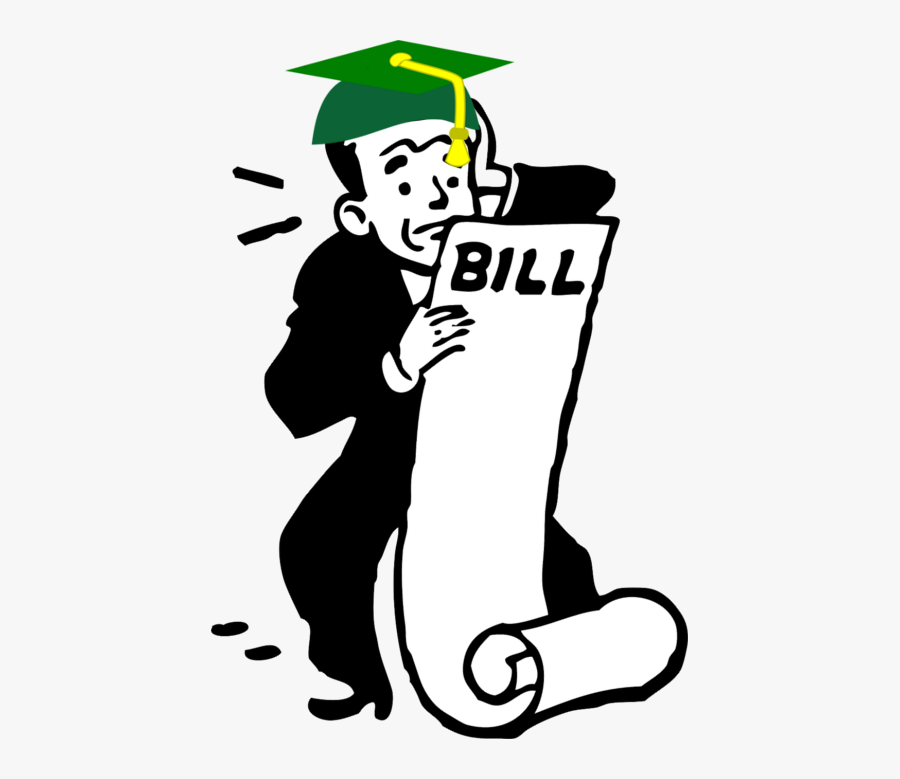 Student Loan Image Idea - Bills To Pay Cartoon, Transparent Clipart